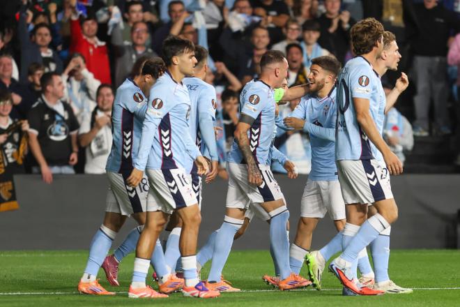 Gol de Iago Aspas en el Celta - Niza de Europa League (Foto: EFE).