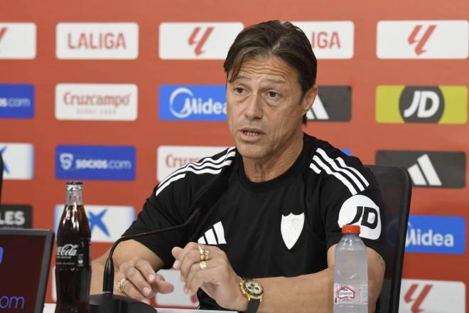 Matías Almeyda, en la rueda de prensa previa al partido ante la Real Sociedad (Foto: Kiko Hurtado)