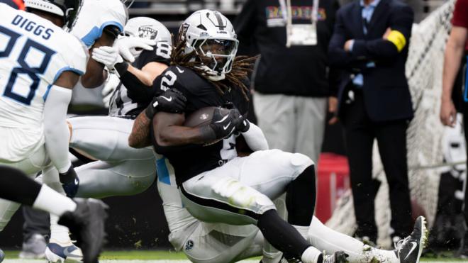 Ashton Jeanty durante un partido de la NFL (Fuente: Cordon Press)