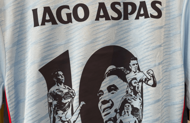 Camiseta homenaje a Iago Aspas (Foto: ElDesmarque).