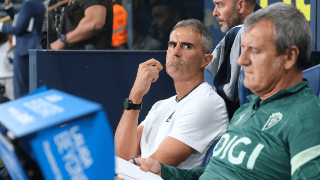 Gaizka Garitano, en un partido del Cádiz (Foto: LaLiga).
