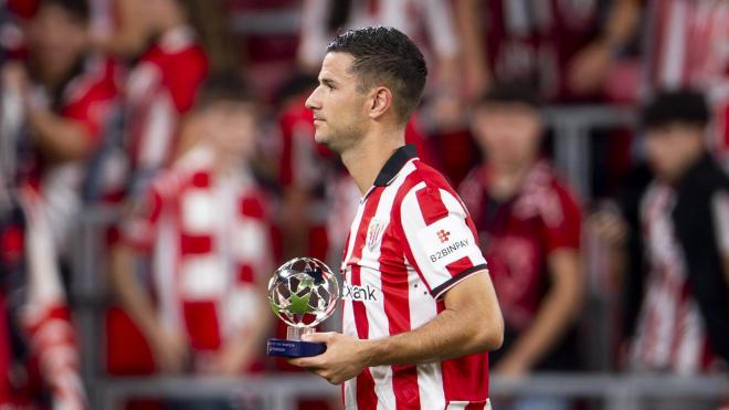 Gorka Guruzeta, MVP ante el Qarabag en la Champions League (Foto: Athletic Club).