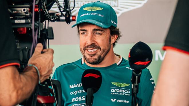 Fernando Alonso, en México (Foto: Aston Martin).