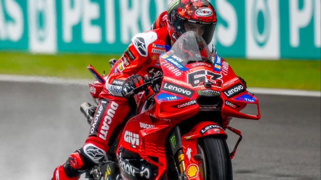 Pecco Bagnaia, en Sepang (Foto: Ducati).