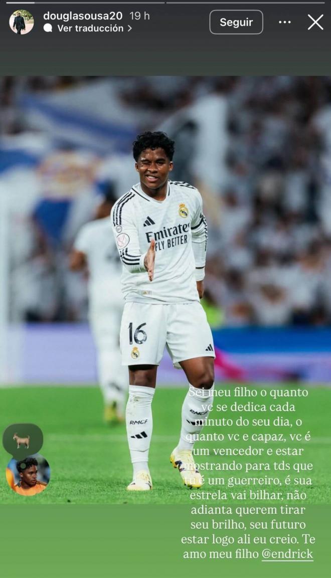 Historia de Douglas Sousa (Instagram)