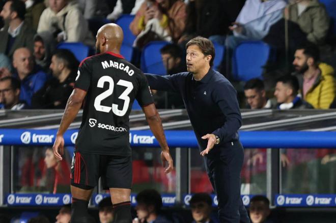 Almeyda y Marcao, en el Real Sociedad-Sevilla (Foto: Cordon Press).