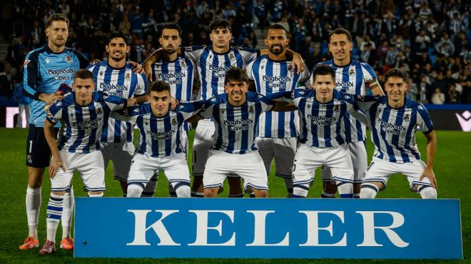 Once txuri urdin ante el Sevilla (Foto: Real Sociedad).