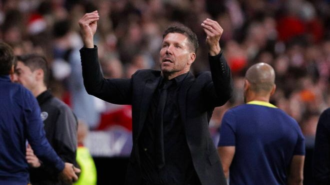 Simeone, en un partido del Atlético de Madrid (Cordon Press)