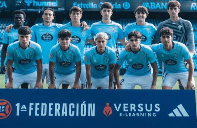 Once titular del Celta Fortuna ante el Racing de Ferrol (Foto: Celta).