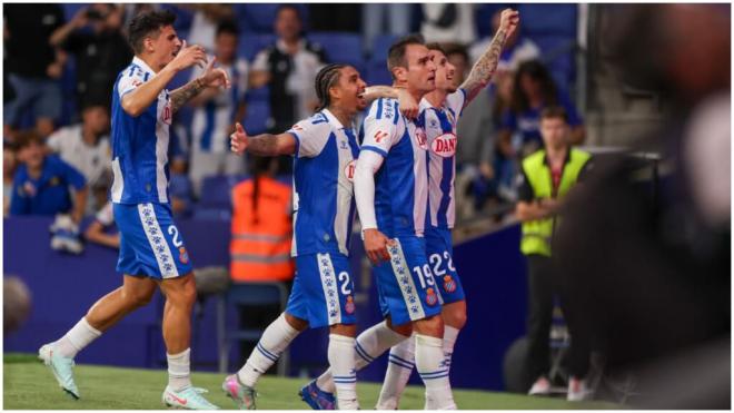 El Espanyol celebra un gol en casa. (Cordon Press)