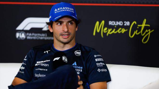 Carlos Sainz, en la rueda de prensa oficial del GP de México (Foto: Europa Press).