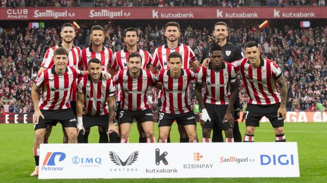 El once de Valverde ante el Getafe CF en San Mamés (Foto: Athletic Club).