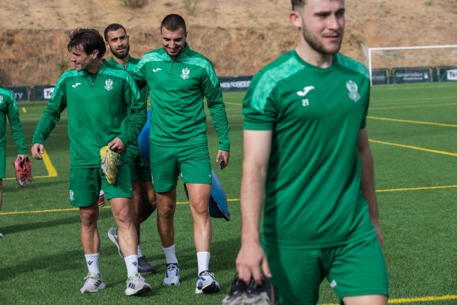 Los jugadores del Toledo ya preparan la Copa del Rey (Foto: EFE)