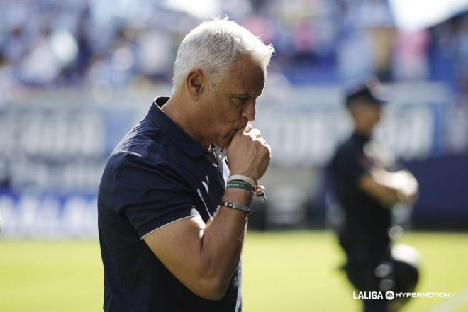 Sergio Pellicer, en el Málaga-Andorra (FOTO: LALIGA).