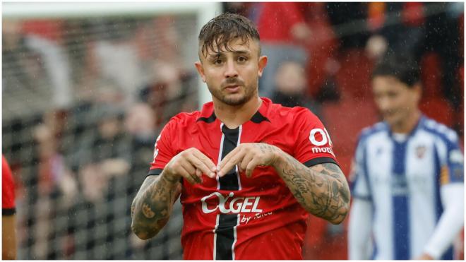 El gol de Pablo Maffeo ante el Levante. (EFE)