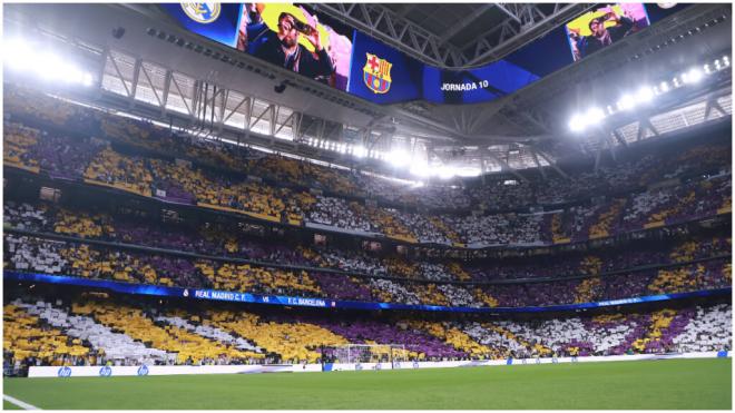 El Santiago Bernabéu, durante El Clásico. (Cordon Press)