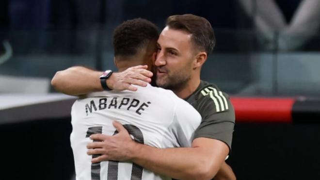 El fisioterapeuta del Real Madrid ha agradecido la dedicatoria del gol de Mbappé (foto: Willy Zurd