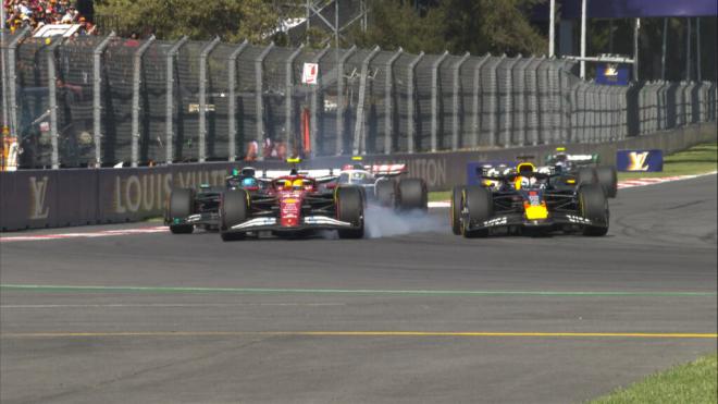 Lewis Hamilton y Max Verstappen, en México (Foto: F1).