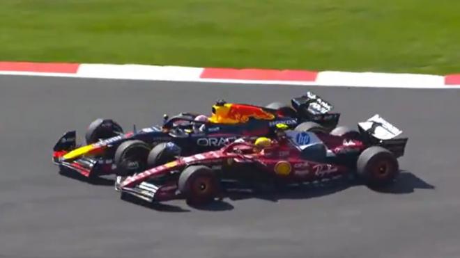 Lewis Hamilton y Max Verstappen, en México (Foto: F1).