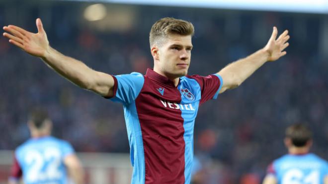 Alexander Sorloth sabe lo que es jugar en Turquía de su paso por el Trabzonspor (foto: Cordon Pres