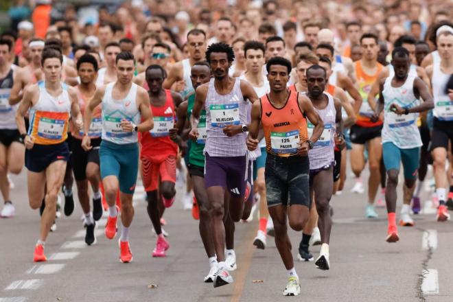 Kejelcha en el Medio Maratón Valencia 2025 (Foto: EFE)