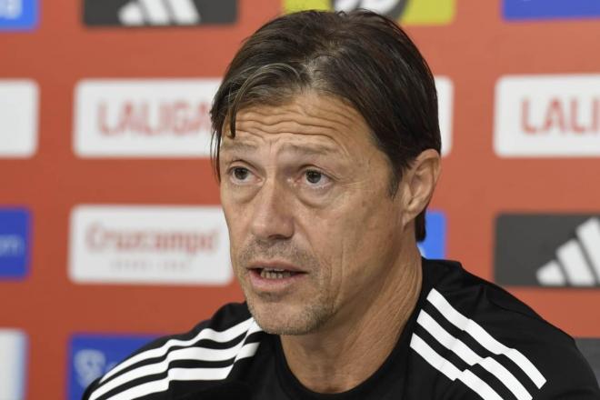 Matías Almeyda, en la rueda de prensa previa al Toledo-Sevilla (Foto: Kiko Hurtado).Matías Almeyd