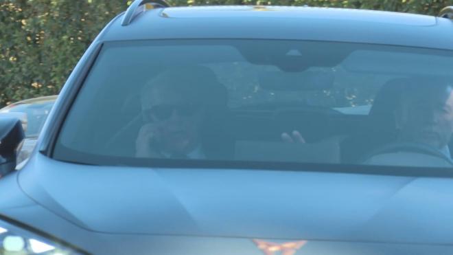 Joan Laporta, saliendo de la Ciudad Deportiva (Foto: ElDesmarque)