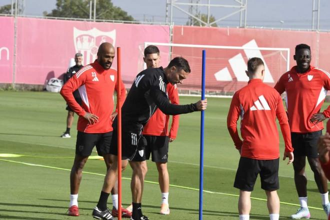 Guido Bonini, en el entrenamiento de este lunes (Foto: Kiko Hurtado).