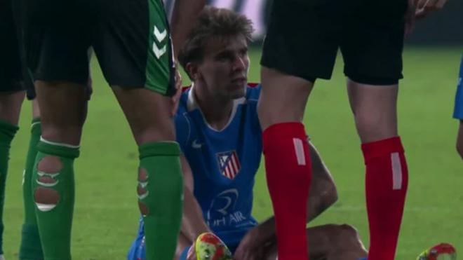 Pablo Barrios, lesionado en La Cartuja (Movistar)