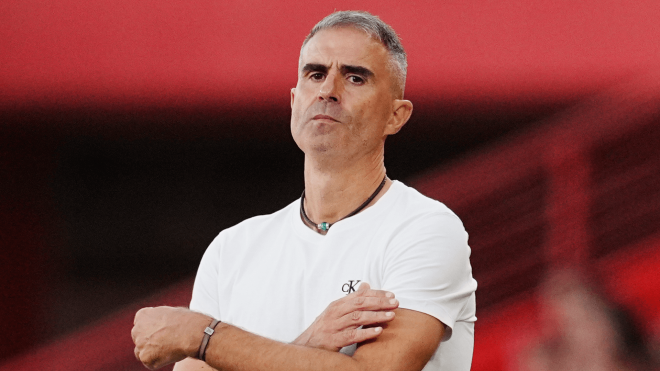 Gaizka Garitano, en un partido del Cádiz (Foto: LaLiga).