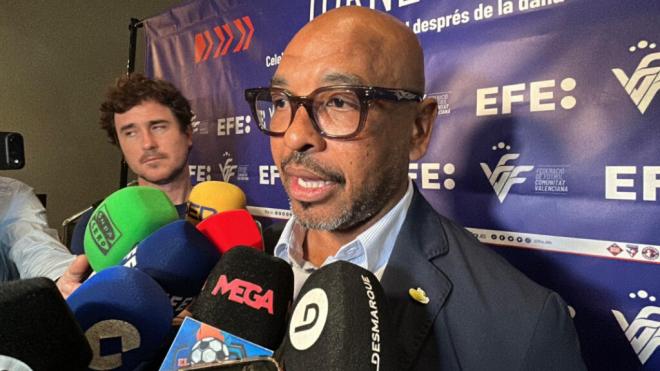 Marcos Senna, en el acto 'Tornem' en Valencia (ElDesmarque)