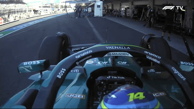 On-board de Fernando Alonso en el momento del abandono (F1 TV)