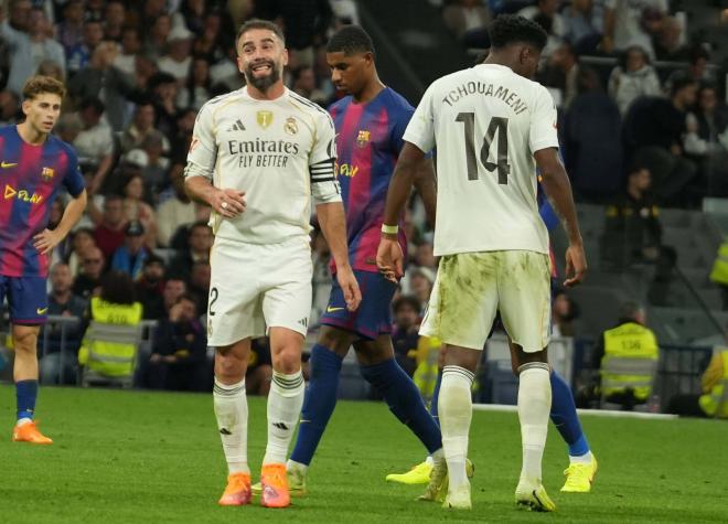 Dani Carvajal, en el Clásico entre el Real Madrid y el FC Barcelona (FOTO: Cordón Press).