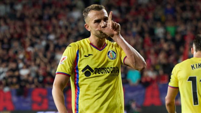 Borja Mayoral celebra un gol en LALIGA (Cordon Press)
