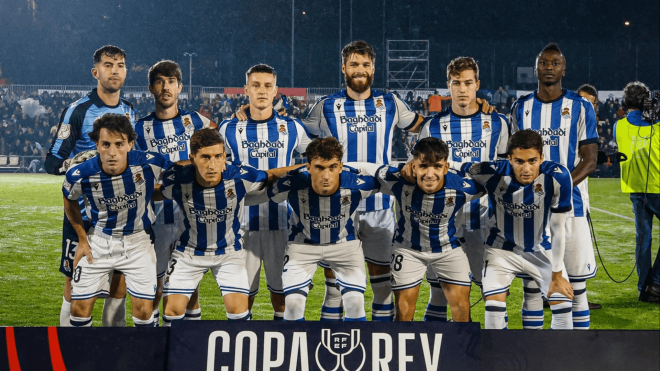 El once de Sergio Francisco en el Negreira-Real Sociedad (Foto: RS).