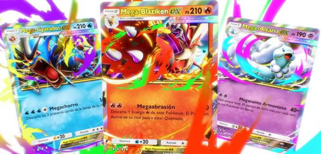 Blaziken, una de las megaevoluciones de la expansión de Pokémon Pocket.