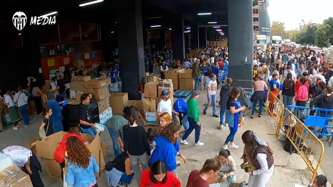 Mestalla, banco de alimentos