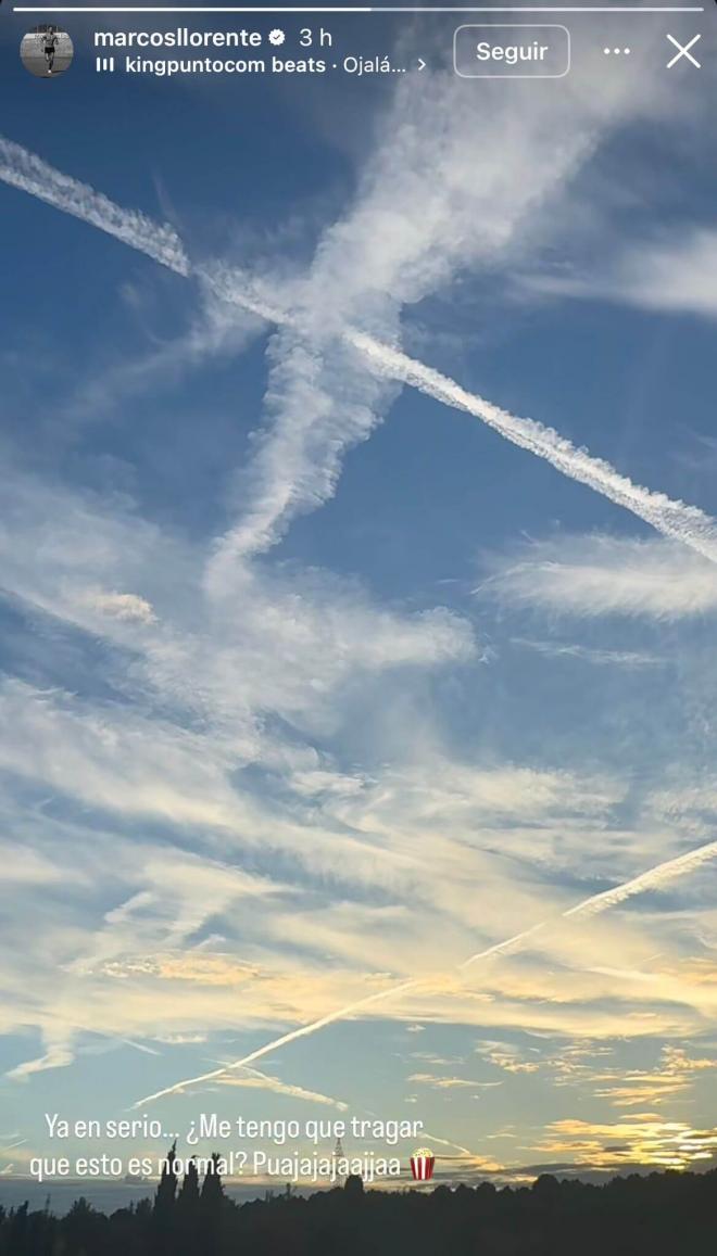 Historia de Marcos Llorente en Instagram (Instagram)