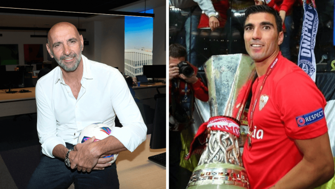 Monchi y José Antonio Reyes.