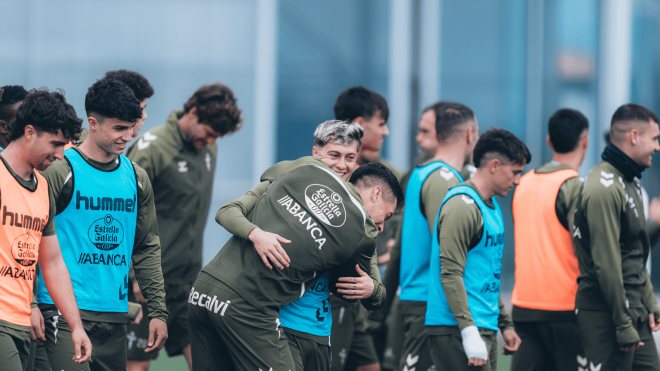 Entrenamiento previo al partido de Copa del Rey (Foto: Celta).