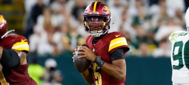 Jayden Daniels, QB de los Commanders y una de las estrellas de la NFL.