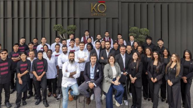 La plantilla del restaurante KŌ en el Santiago Bernabéu (IG: @ko_by99madrid)