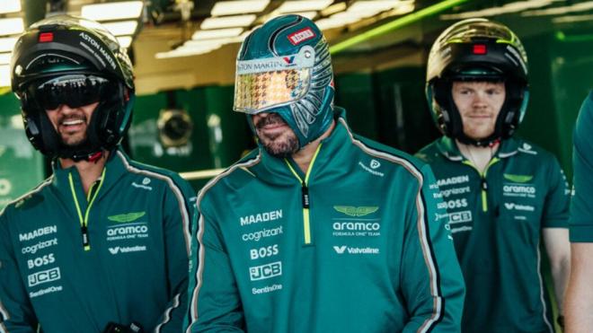 Fernando Alonso, en México (Foto: Aston Martin).