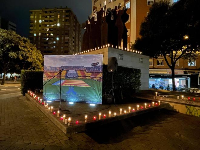 Homenaje en Mestalla a las víctimas de la DANA al que se refiere Fernando Giner