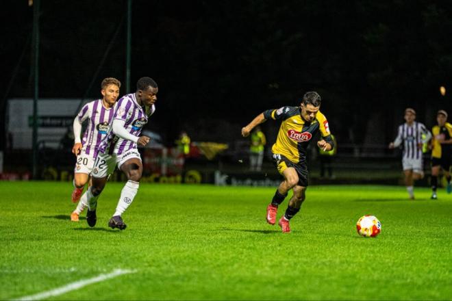 Imagen del duelo entre el Club Portugalete y el Real Valladolid