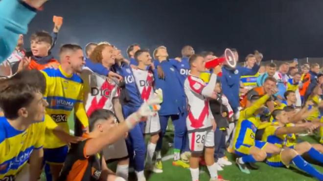 Imagen de la celebración entre Yuncos y Rayo Vallecano.