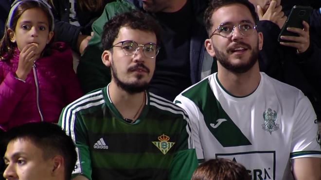 Aficionados del Betis en el Toledo - Sevilla FC (Imagen: ElDesmarque).
