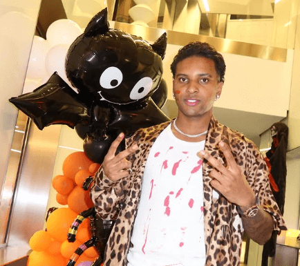 Rodrygo en Halloween (Instagram)