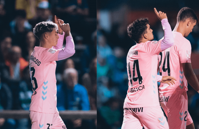 Óscar Marcos y Damián Rodríguez dedican sus goles a sus padres (Fotos: Celta).