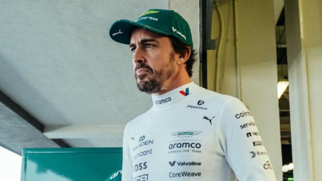 Fernando Alonso, en México (Foto: Aston Martin).